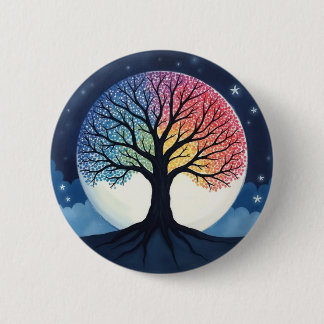 Tree of Life 6 Cm Round Badge