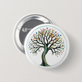 Tree of Life 6 Cm Round Badge