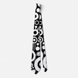 Tree of Life Abstract - B&W Tie