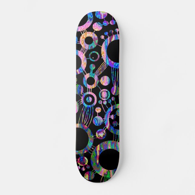 Tree of Life Abstract - Colour Tex 03 Skateboard (Front)