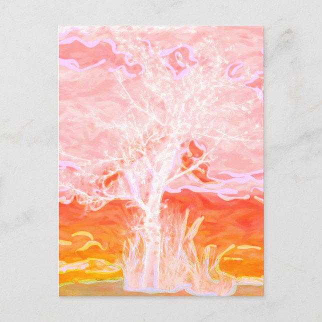 Tree of Life - Abstract Peaceful Tree Postcard (Front)