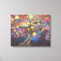 Tree of Life at Night Tapestry Poster