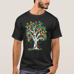 Tree Of Life Autism Awareness Month  ASD Supporter T-Shirt