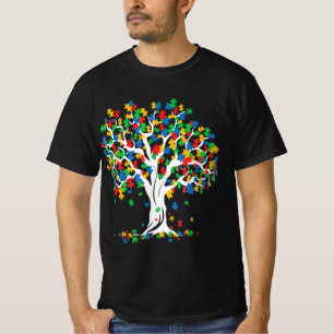 Tree Of Life Autism Awareness Month Fun ASD Suppor T-Shirt
