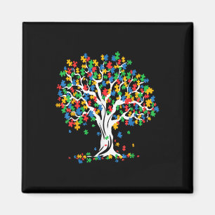 Tree Of Life Autism Awareness Month Funny Asd Supp Magnet