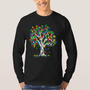 Tree Of Life Autism Awareness Month Funny Asd Supp T-Shirt