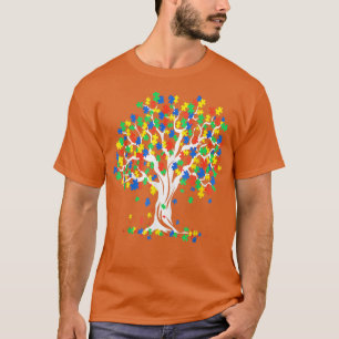 Tree Of Life Autism Awareness Month Tee Funny ASD