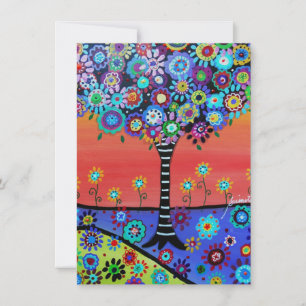 Tree of Life Bar Bat B'Nai Mitzvah Invitations