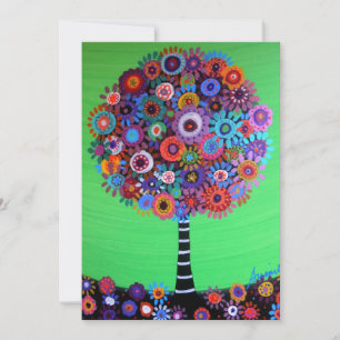 Tree of Life Bar Bat Mitzvah Invitations