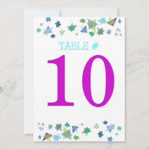 TREE OF LIFE Bat Mitzvah Table Number Seating Card