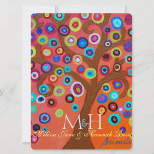 Tree of Life B'not Mitzvah Invitations