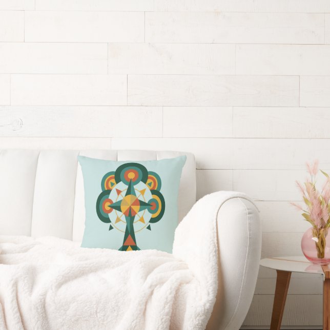  Tree of Life Boho Mandala Art Cushion (Couch)
