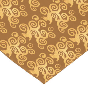 Tree of life - Brown and gold version Short Table Runner