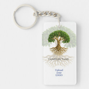 Tree of Life Business Logo Promotional Material Key Ring