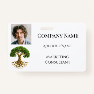 Tree of Life Business Promotional Material Photo ID Badge