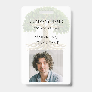 Tree of Life Business Promotional Material Photo ID Badge