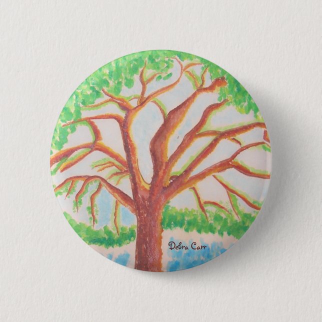Tree of Life-Button 6 Cm Round Badge (Front)