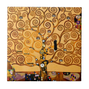 Tree of Life by Gustav Klimt Fine Art Tile