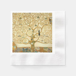 Tree of Life by Gustav Klimt Napkin
