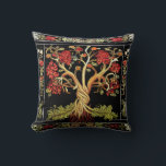 Tree of Life by kedoki Red Green Black embroidery Cushion<br><div class="desc">Tree of Life by kedoki Red Green Black embroidery</div>