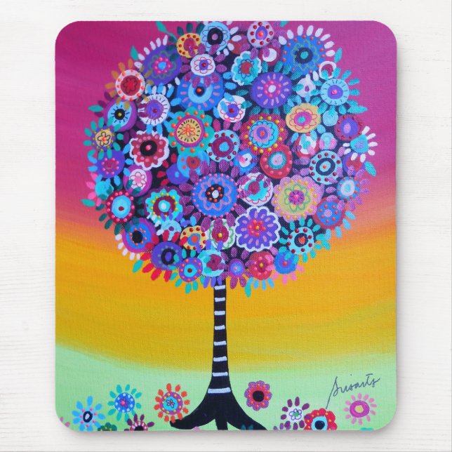 tree of life by prisarts mouse pad (Front)