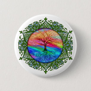 Tree of Life Calming 6 Cm Round Badge