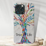 Tree of Life iPhone 13 Pro Case<br><div class="desc">This unique colourful mosaic tree design includes the words Tree of Life which you can change to a name if you prefer.
Because we create our own artwork you won't find this exact image from other designers.
Original Mosaic © Michele Davies.</div>