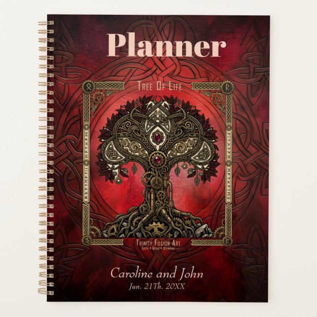Tree of Life – Celtic Gothic Steampunk Planner (Front)