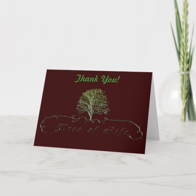 TREE OF LIFE Celtic Greeting Cards (Front)
