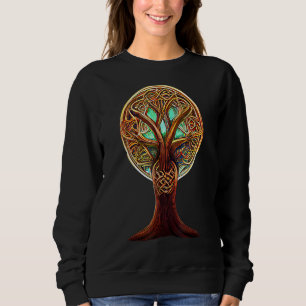 Tree Of Life Celtic Knotwork Yggdrasil Irish Symbo Sweatshirt