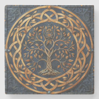 Tree of Life Celtic Stone Coaster