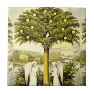 Tree of Life ceramic tile