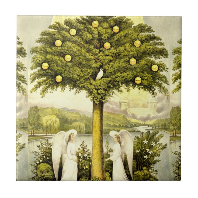 Tree of Life ceramic tile (Front)