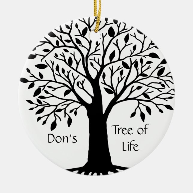 Tree of Life Ceramic Tree Decoration (Front)