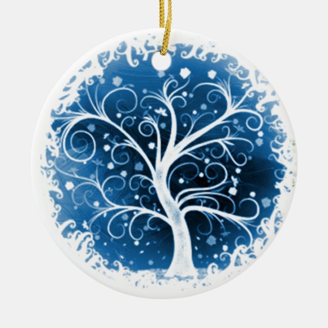 Tree of Life Ceramic Tree Decoration (Front)