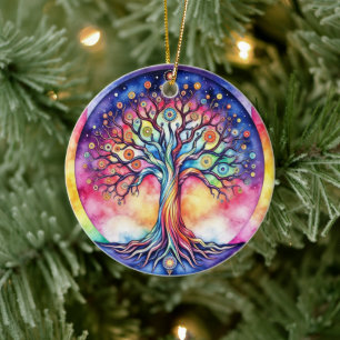 Tree of Life  Ceramic Tree Decoration