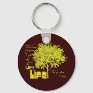 Tree of Life Christian Scripture keychain/keyring Key Ring
