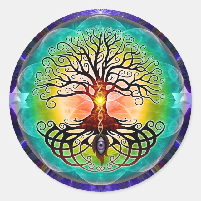 Tree Of Life Classic Round Sticker (Front)