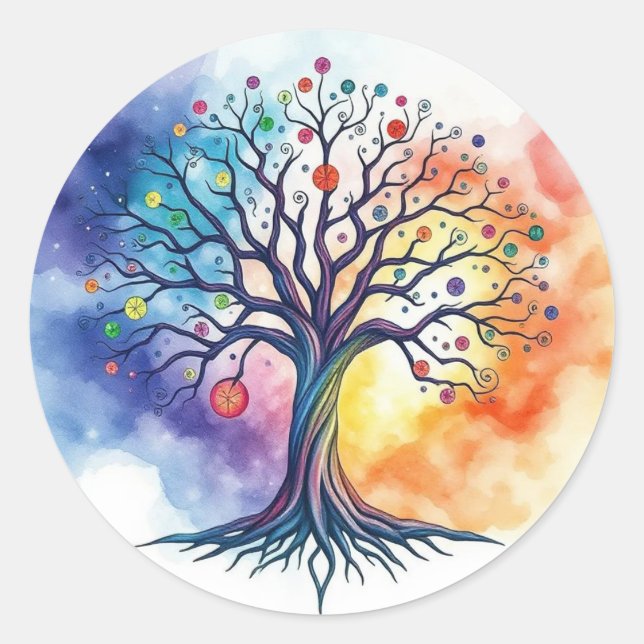 Tree of Life  Classic Round Sticker (Front)