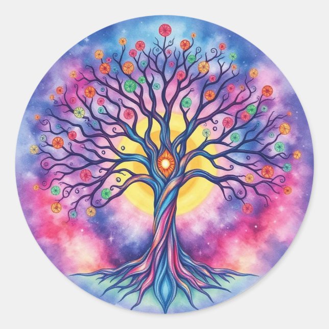 Tree of Life  Classic Round Sticker (Front)