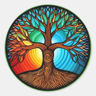 Tree of Life Classic Round Sticker