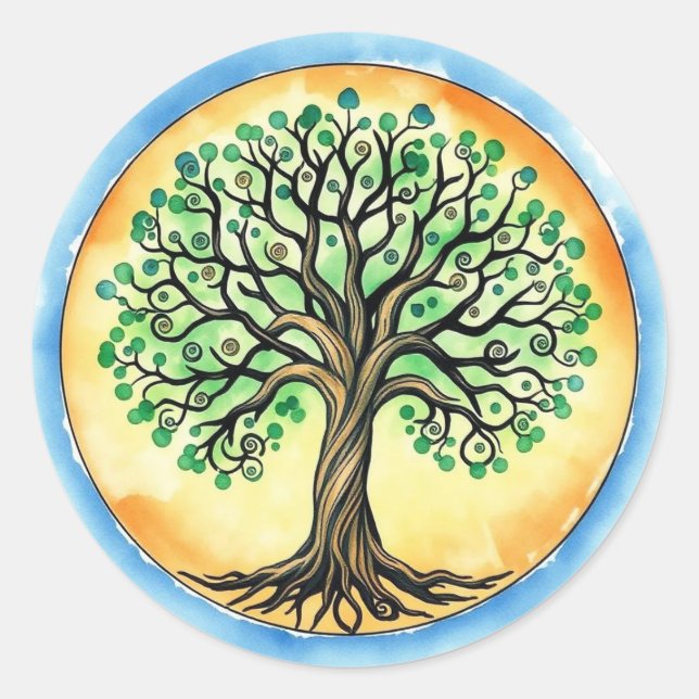 Tree of Life  Classic Round Sticker (Front)
