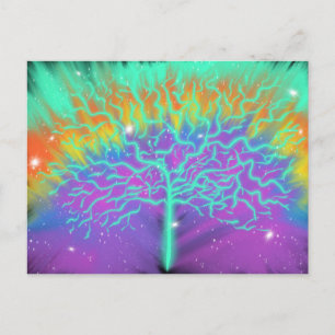 Tree of Life Colourful Worship Art 6th Jan 2018 HC Postcard