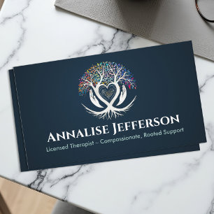 Tree of life - Compassion -Heart-Centred Support Business Card