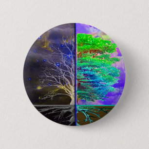 Tree of Life Connection 6 Cm Round Badge