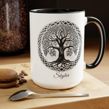 Tree of Life Custom Mug, Scottish Gifts