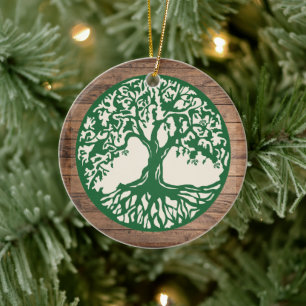 Tree of Life - Custom Year Name  Ceramic Tree Decoration