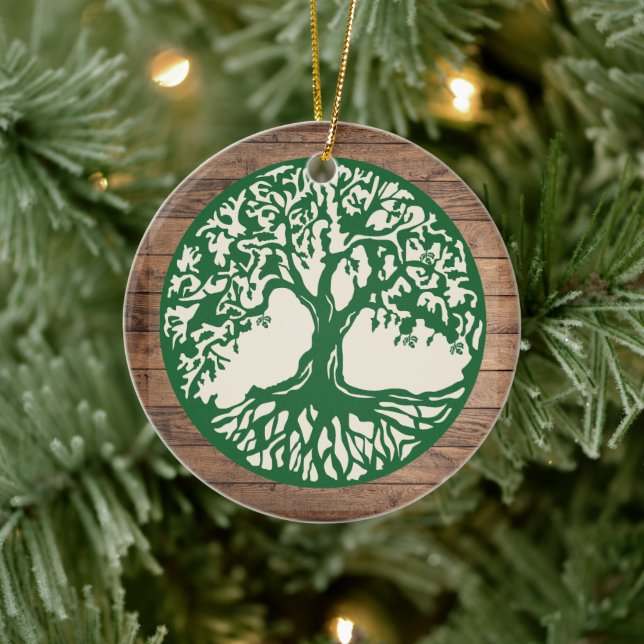 Tree of Life - Custom Year Name  Ceramic Tree Decoration (Tree)