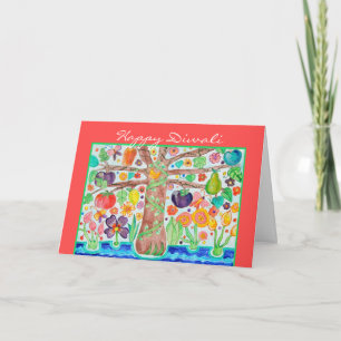 Tree of Life Diwali Greeting Card