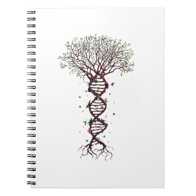 Tree of Life DNA Genetics Biology Environment Notebook (Front)